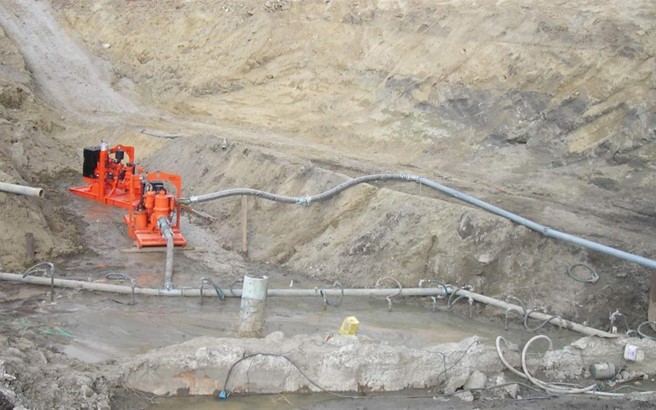Achique y creación de túneles en obras de construcción