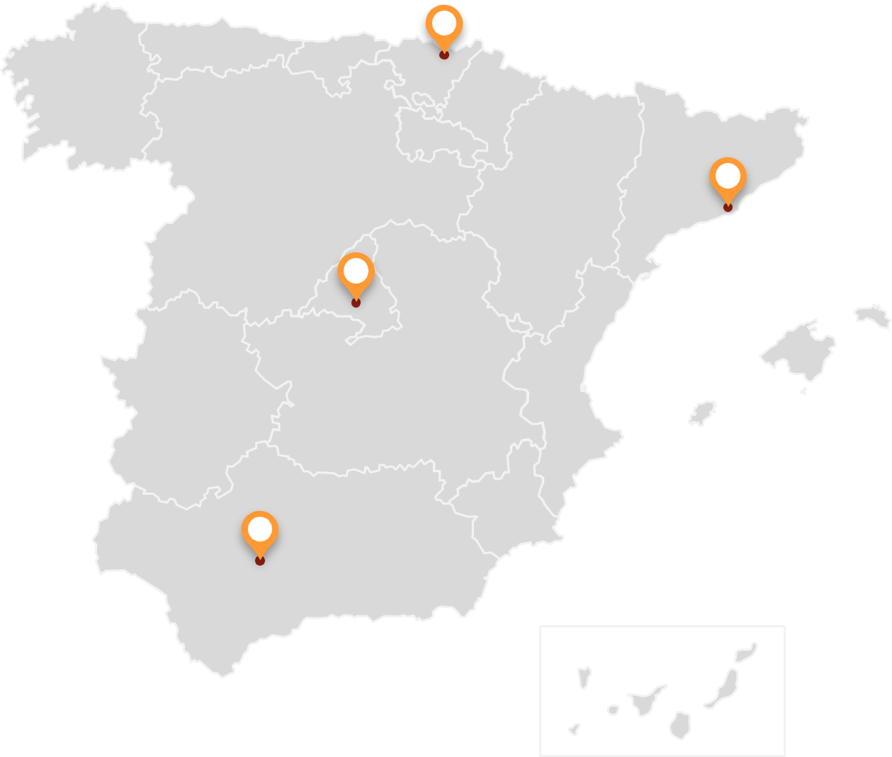 Spain rental map