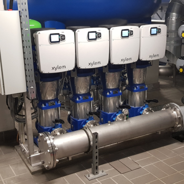 Innovativ pumplösning sparar energi, utrymme och pengar i Großostheim, Tyskland